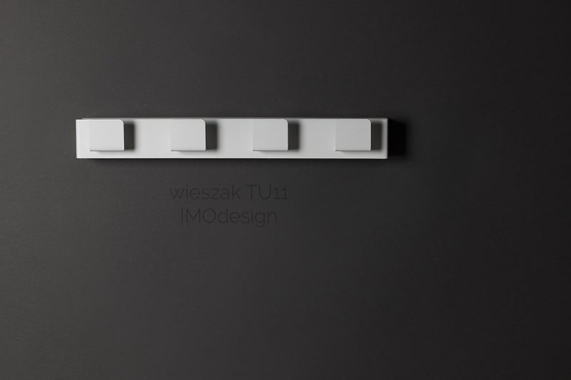 biały wieszak TU11 IMOdesign
